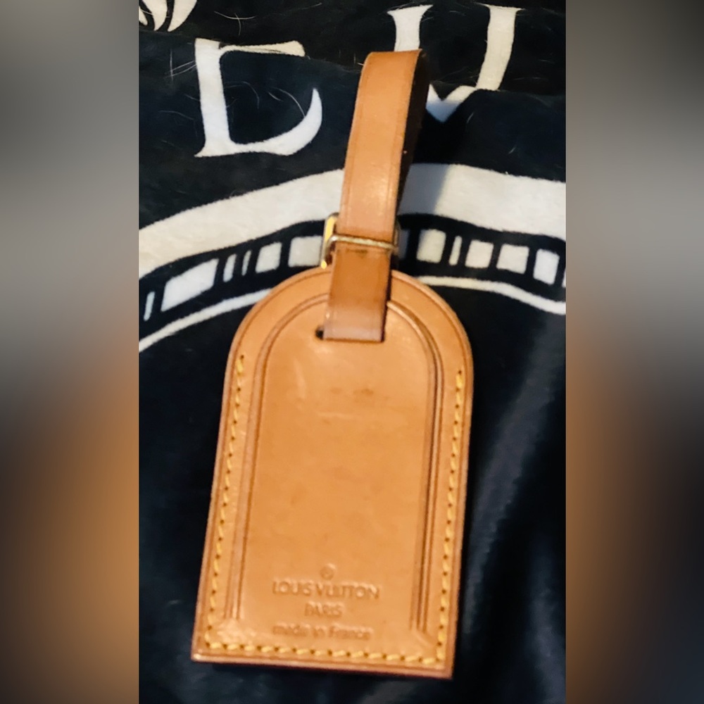 Authentic Louis Vuitton luggage tag